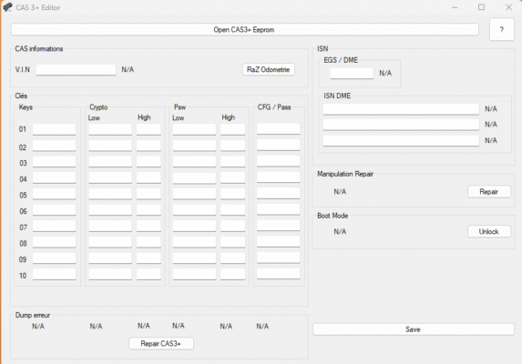 BMW CAS 3+ EDITOR SOFTWARE